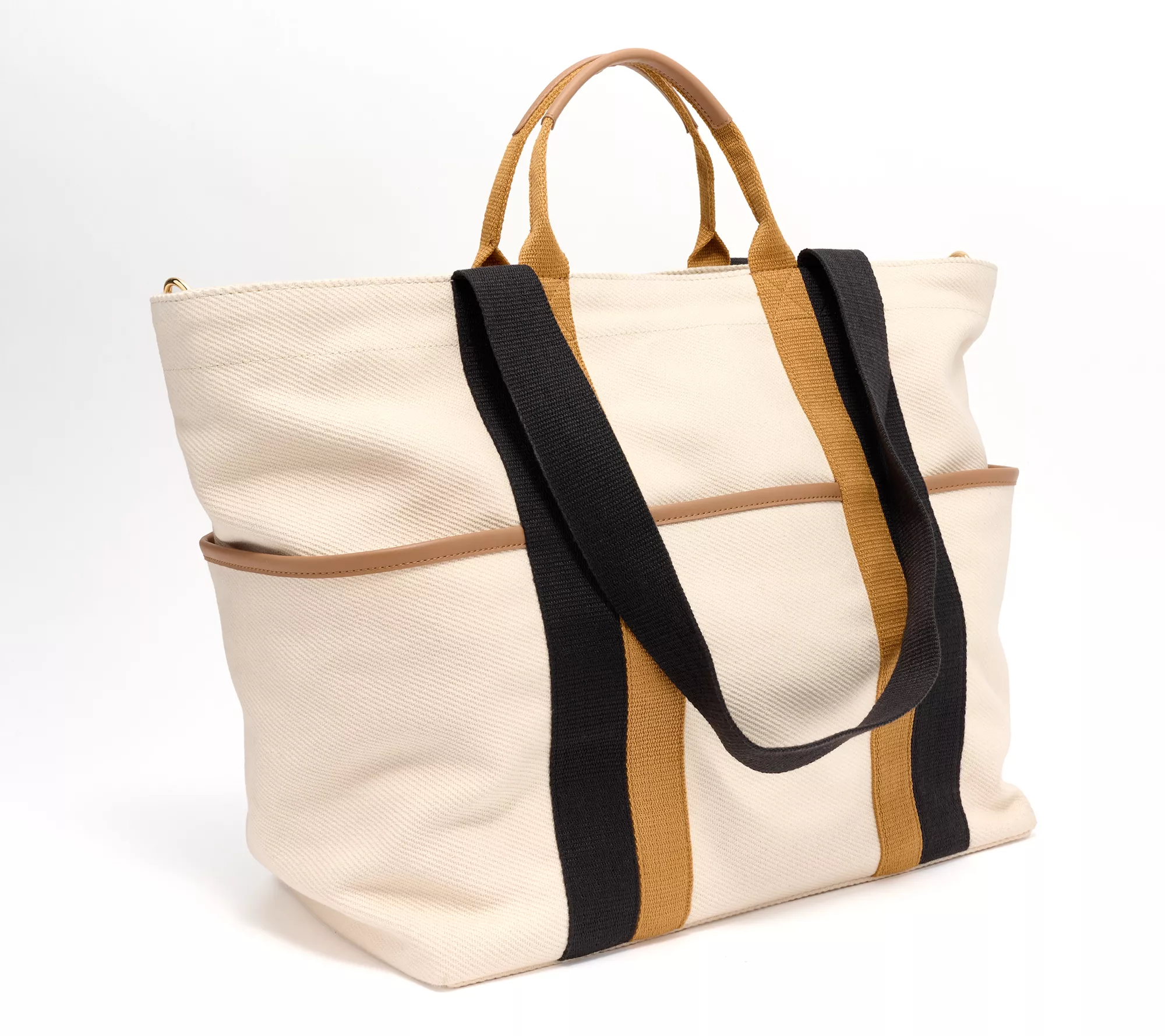 "As Is" Market By Monica Canvas Hero XL Tote with Crossbody Strap