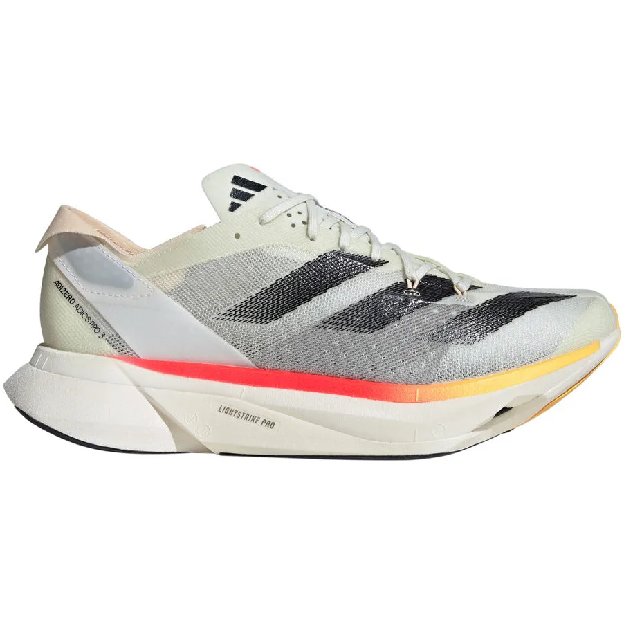 adidas Adizero Adios Pro 3 Running Shoes Ivory / Core Black / Crystal Sand