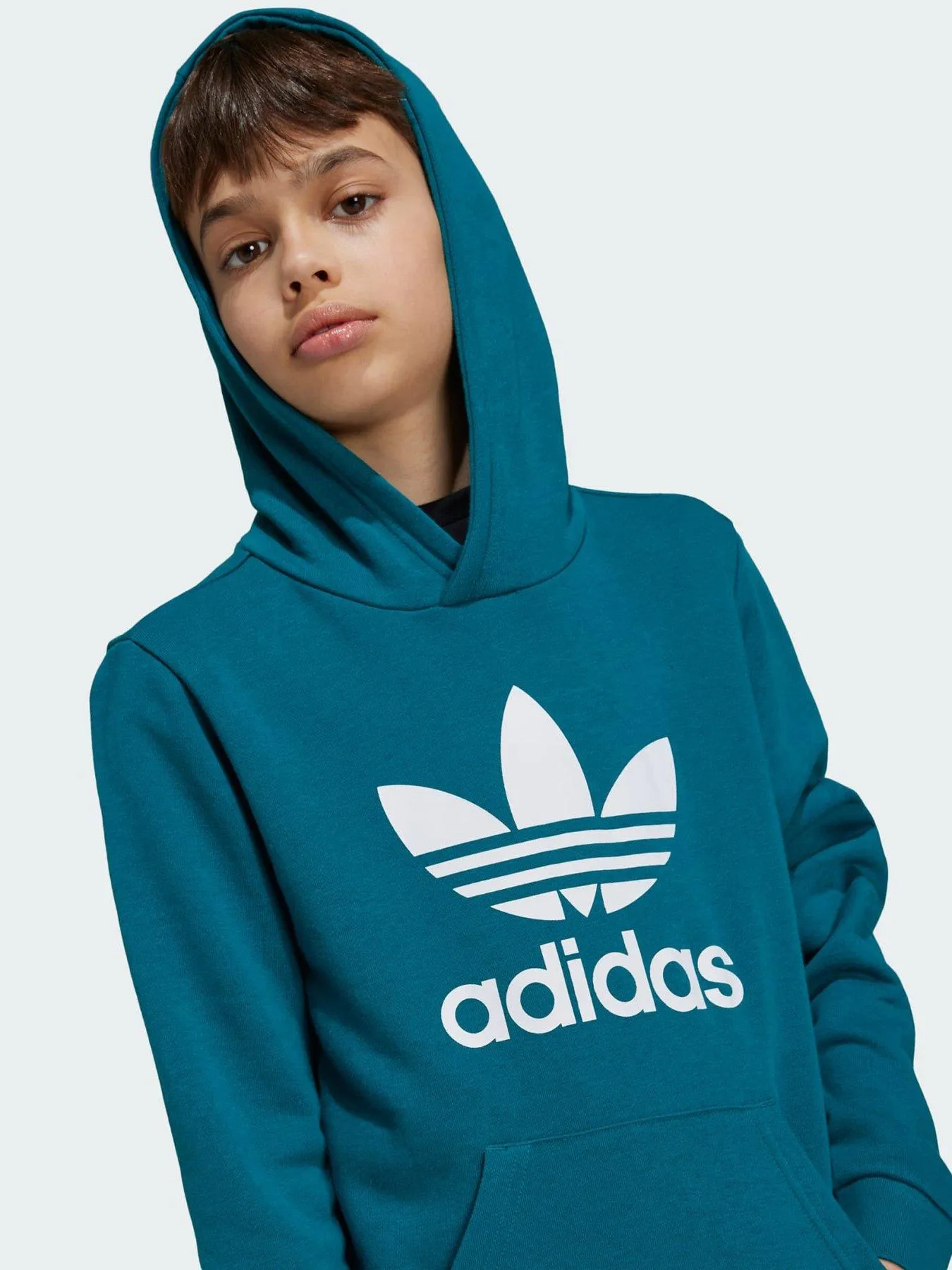 adidas Originals Trefoil Hoodie Kids - Light Green