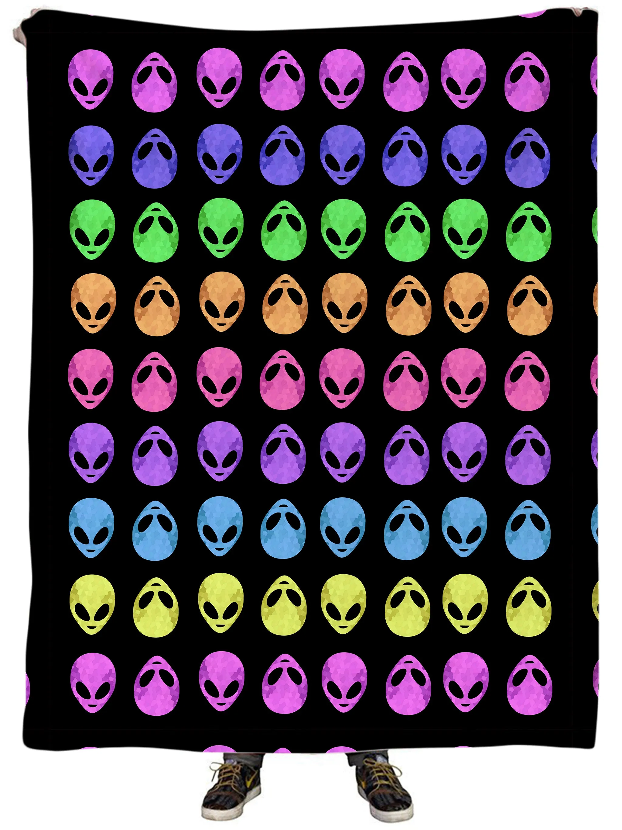 Alien Pattern Plush Blanket