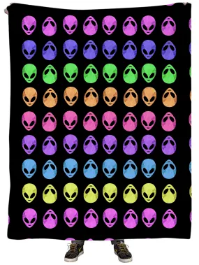 Alien Pattern Plush Blanket