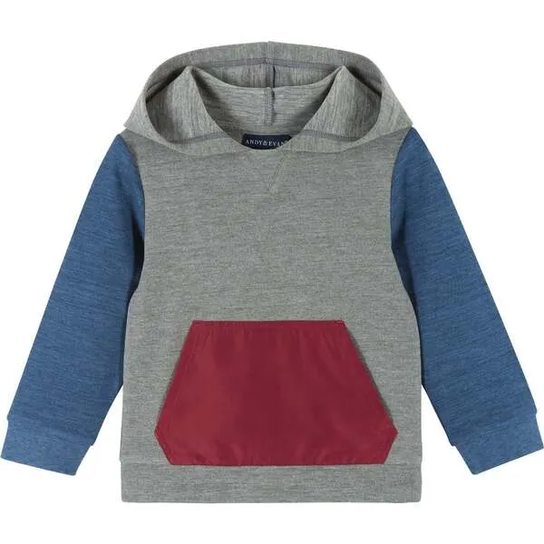 Andy & Evan Ultra-Soft Colorblocked Hoodie Set, Infant