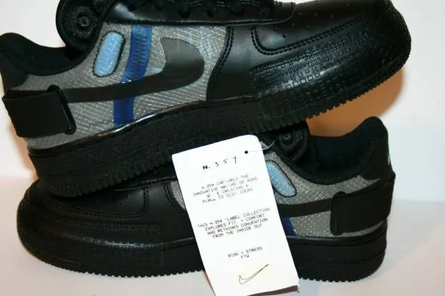 AUTHENTIC Nike Air Force 1 Type GS Black Photo Blue BQ47...