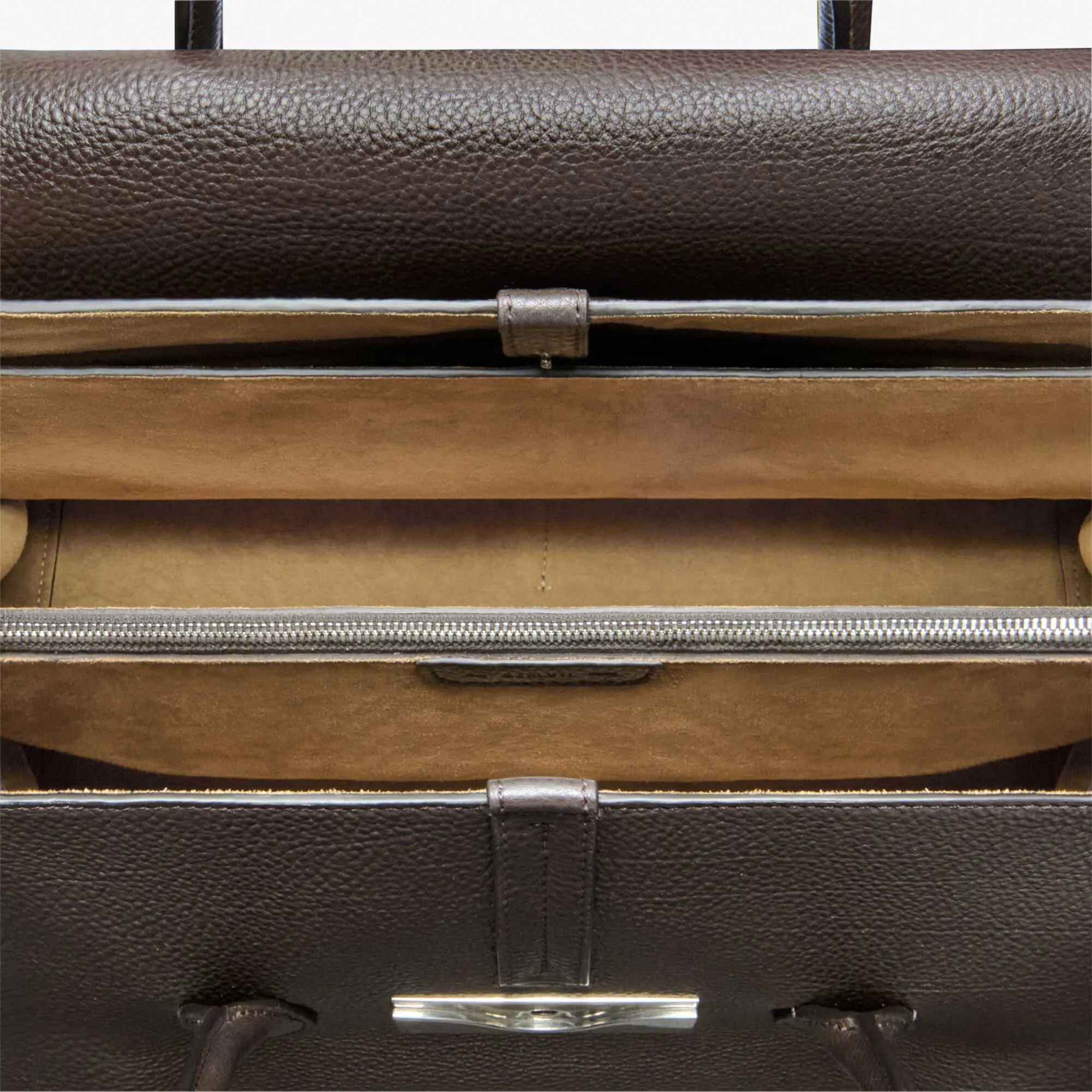 B Volute Croisee Leather Travel Bag