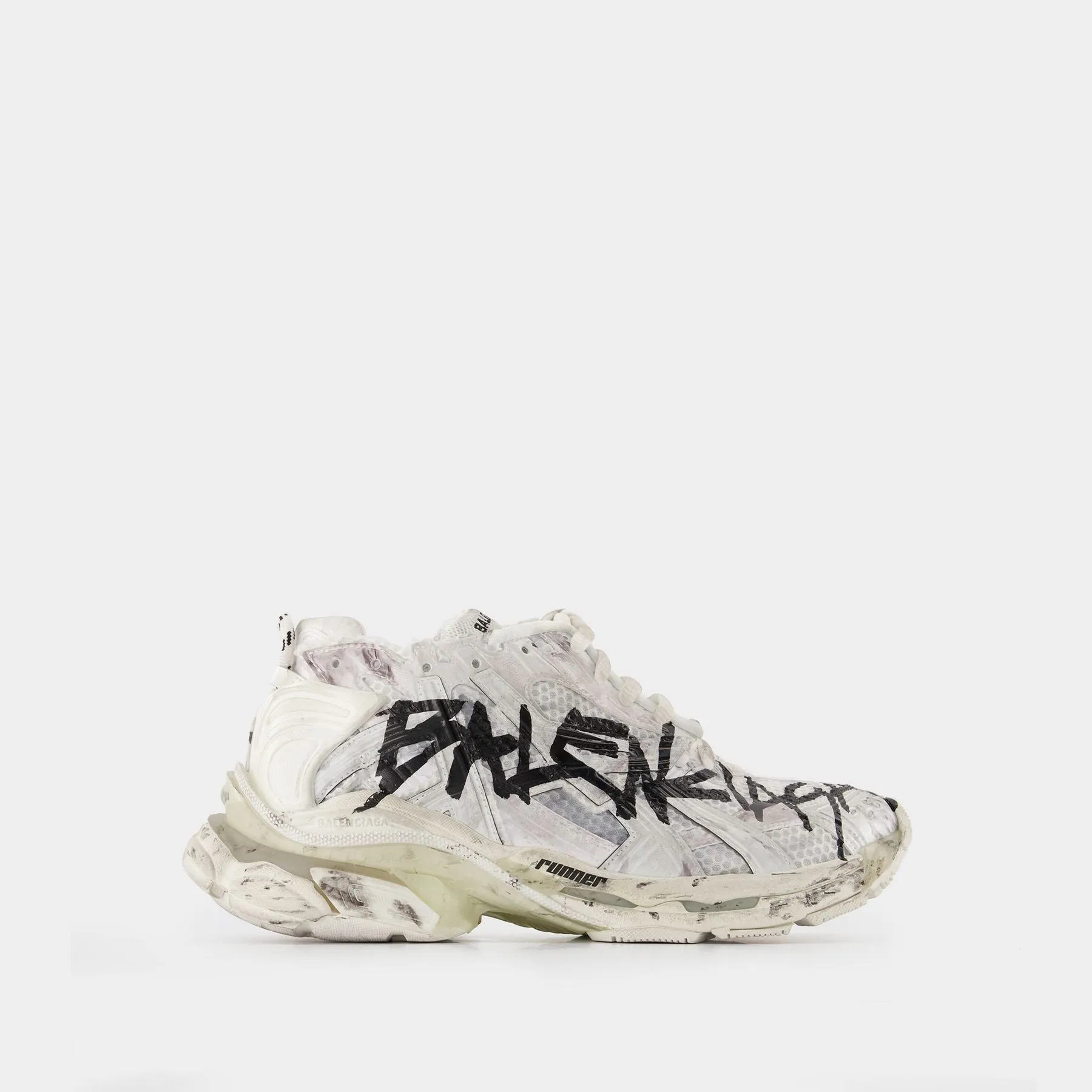 Balenciaga  Runner Graffiti Sneakers - Balenciaga - White/Black