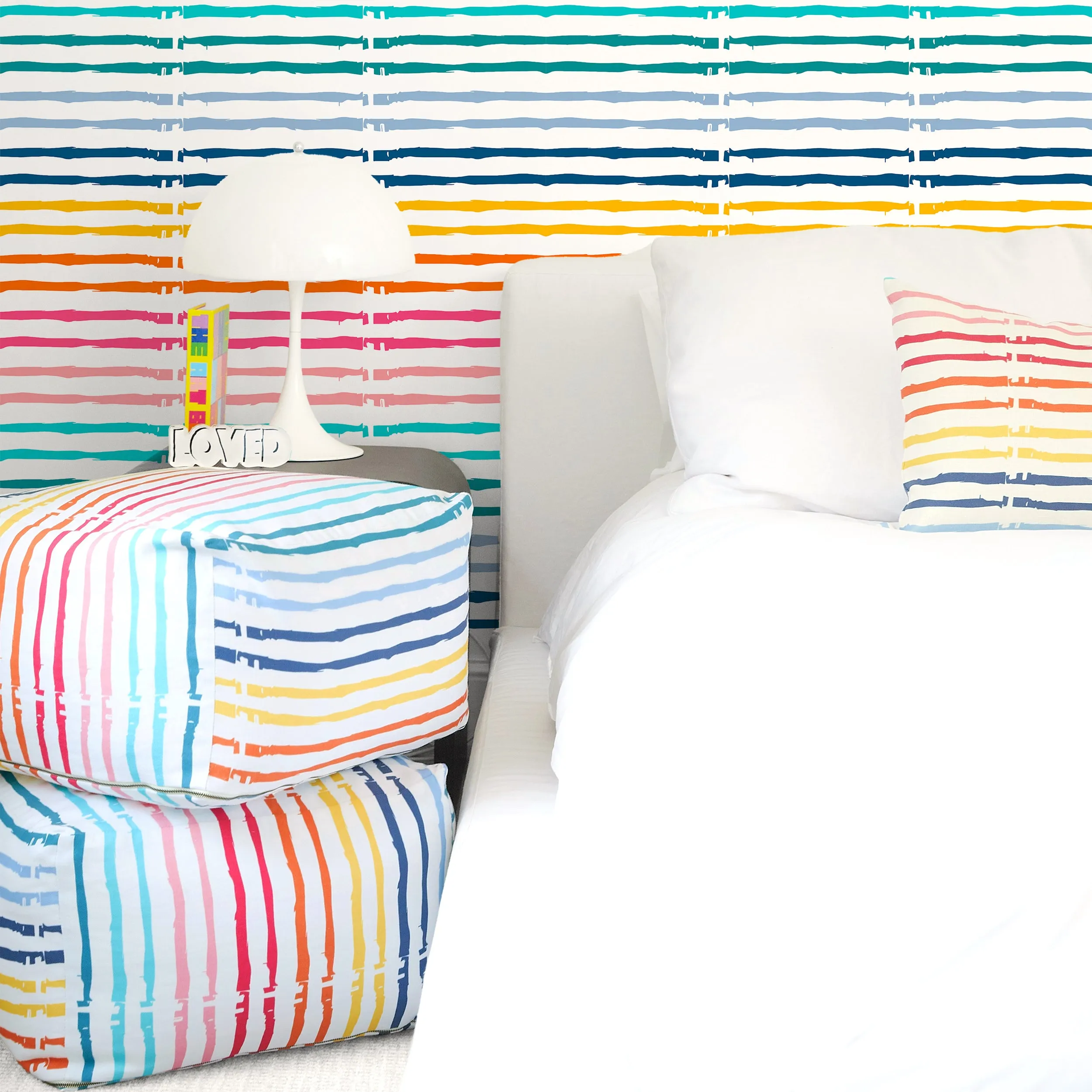 Bibliotheque Stripe Pillow