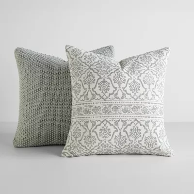 Casual Comfort Seed Stitch Knit Pttrn 2pk Square Throw Pillow