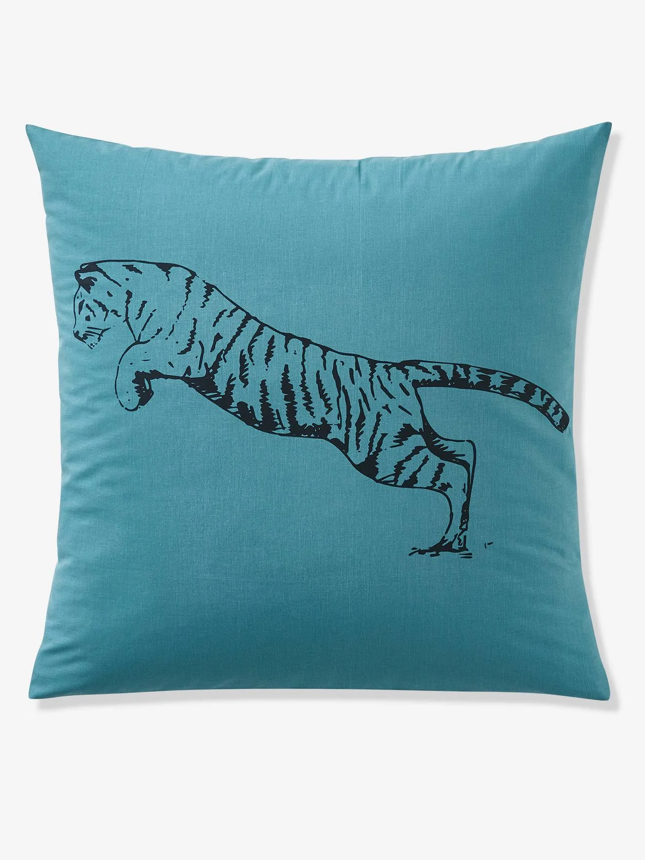 Children's Duvet Cover + Pillowcase Set, TIGER Theme - blue