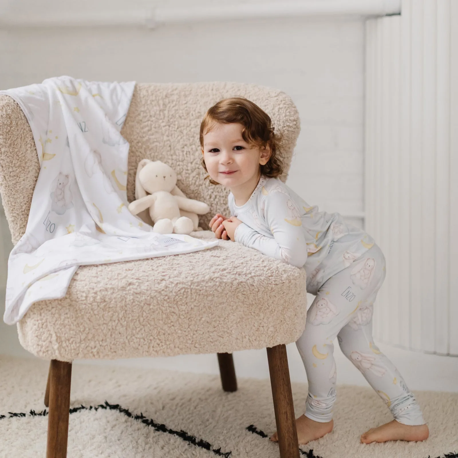 Cotton & Clover - Personalized Name Blanket