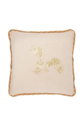 Desert Animal Embroidered Square Pillow