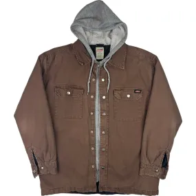 Dickies Hooded Workwear Jacket Brown