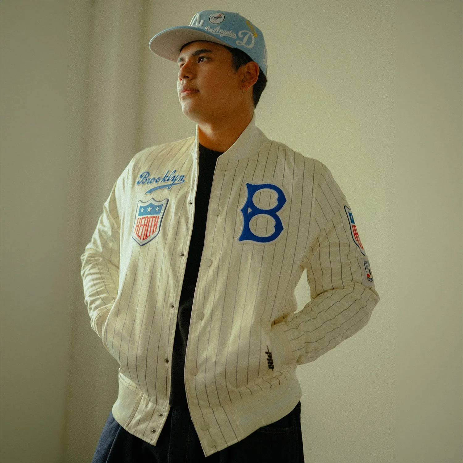 Dodgers Pinstripe Jacket - Mens