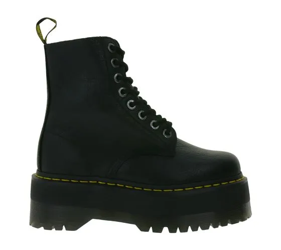 Dr. Martens 1460 Pascal Max Botas de plataforma para mujer Zapatos de cuero genuino Botas de invierno 26925001 Negro