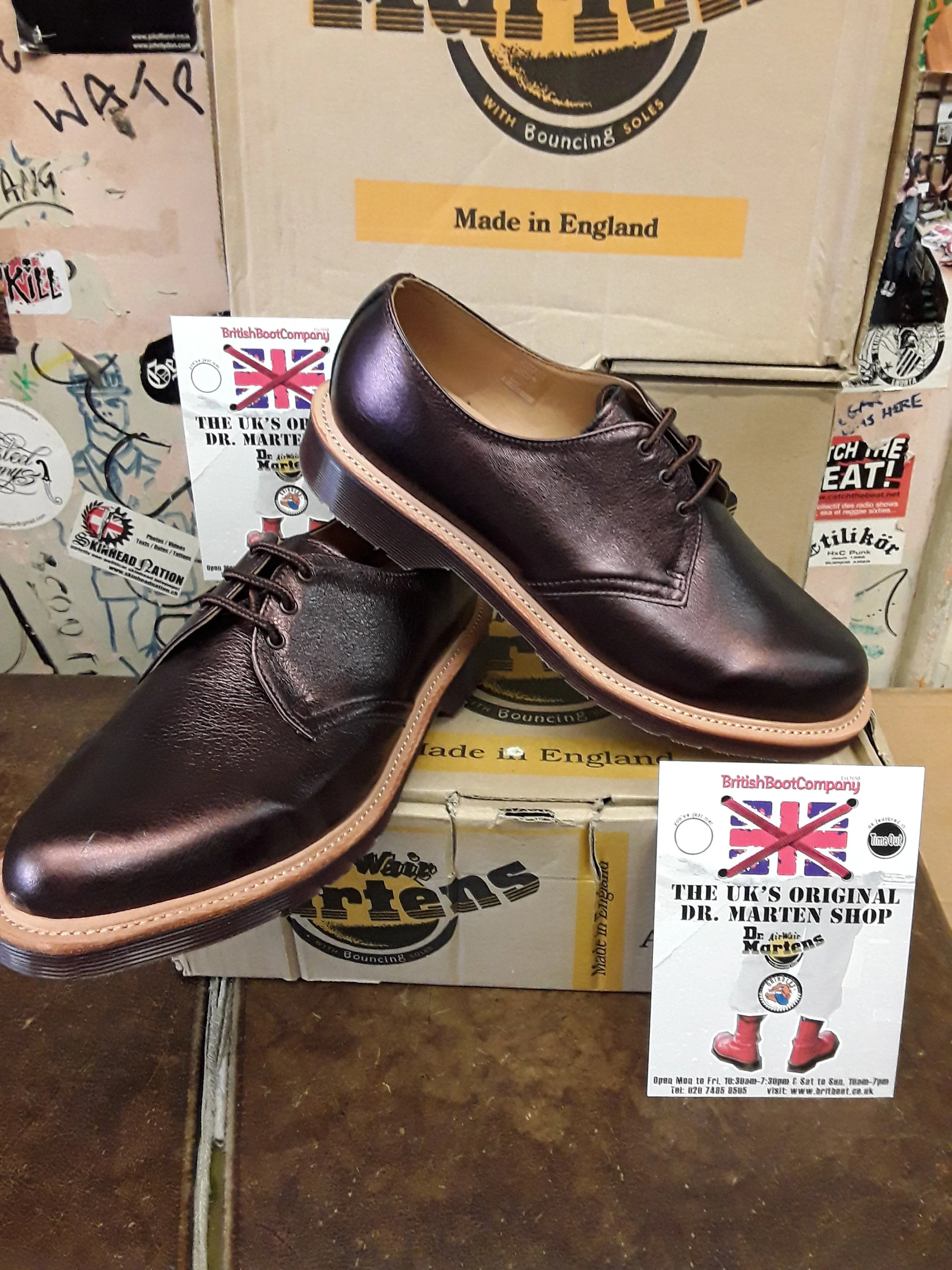 Dr Martens 1461 Bronze Metallic Size 9