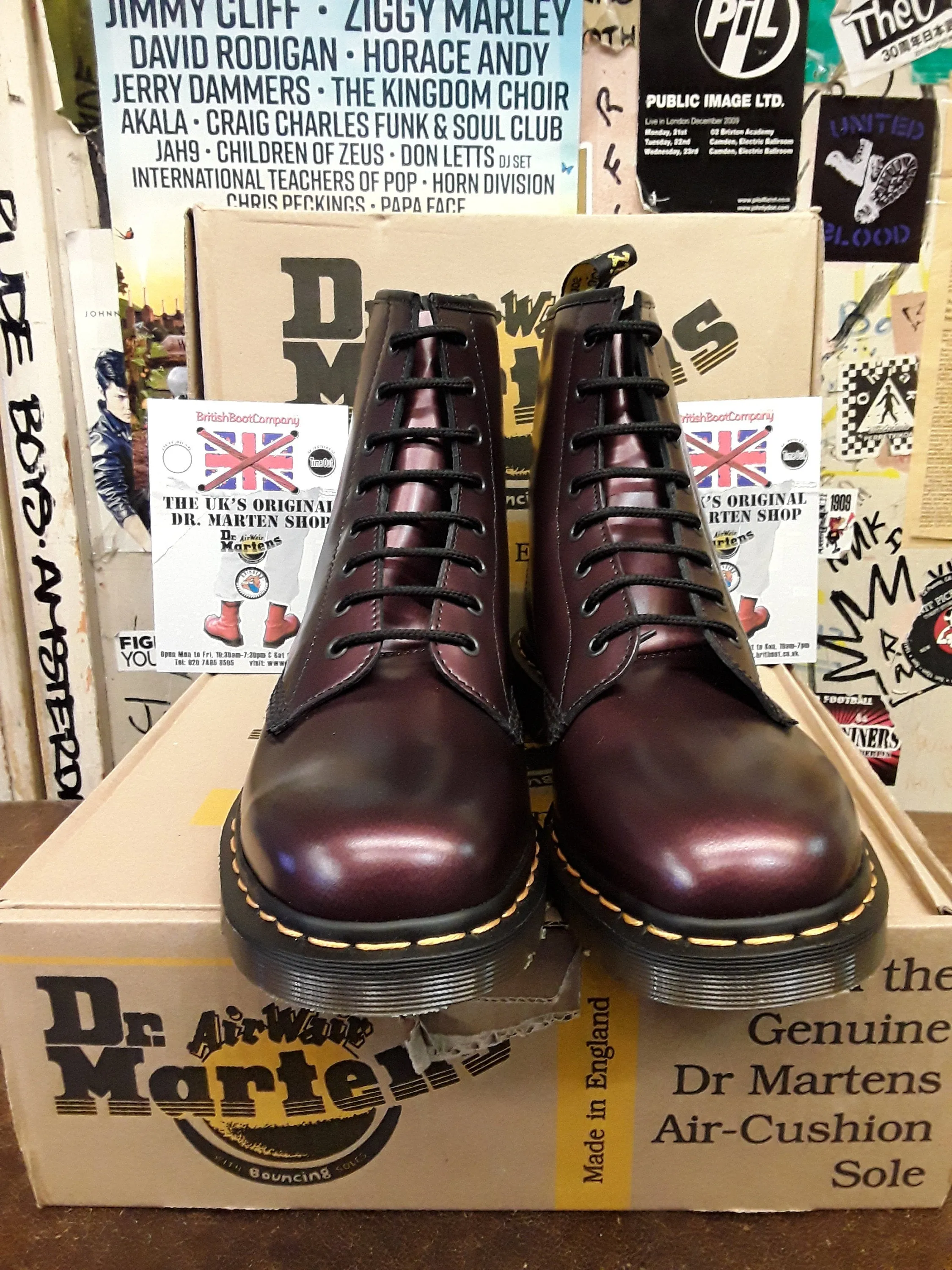 Dr Martens Made In England 1460 Bordo Shimmer