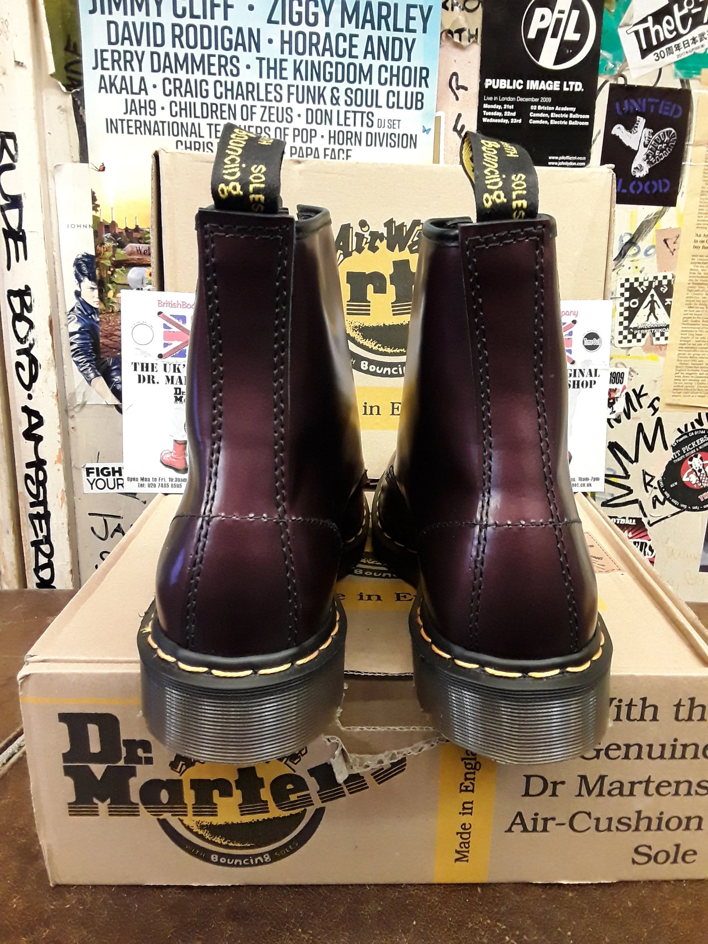 Dr Martens Made In England 1460 Bordo Shimmer