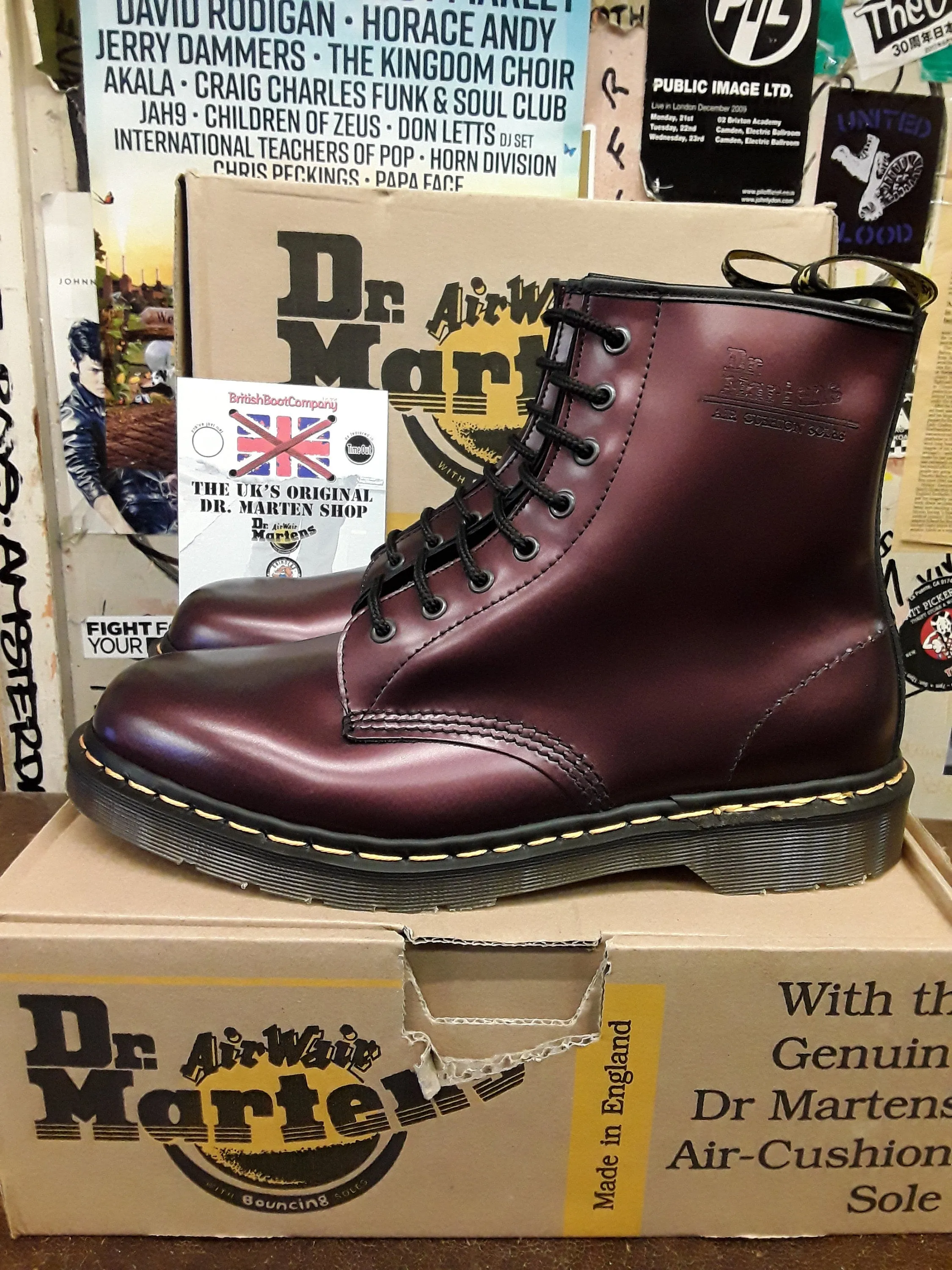 Dr Martens Made In England 1460 Bordo Shimmer