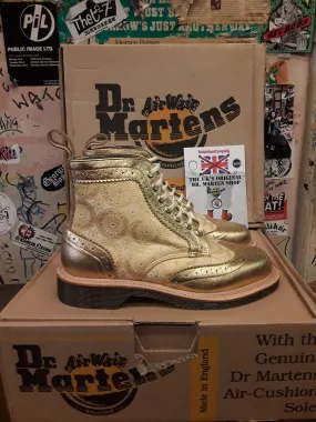 Dr martens Made In England Gold Leaf 7 Eyelet Size 4