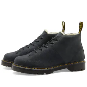 Dr. Martens Men's Church Monkey Boot Black Nubuck