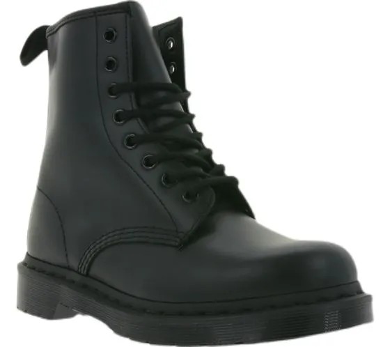 Dr. Martens Stivali da stivali in vera pelle 1460 Mono Smooth Black