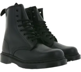 Dr. Martens Stivali da stivali in vera pelle 1460 Mono Smooth Black