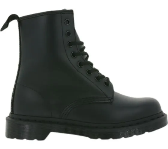 Dr. Martens Stivali da stivali in vera pelle 1460 Mono Smooth Black