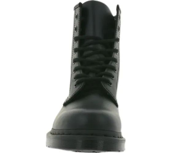 Dr. Martens Stivali da stivali in vera pelle 1460 Mono Smooth Black