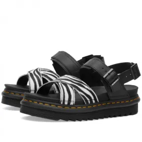 Dr. Martens Women's Voss II Zebra Sandals Black