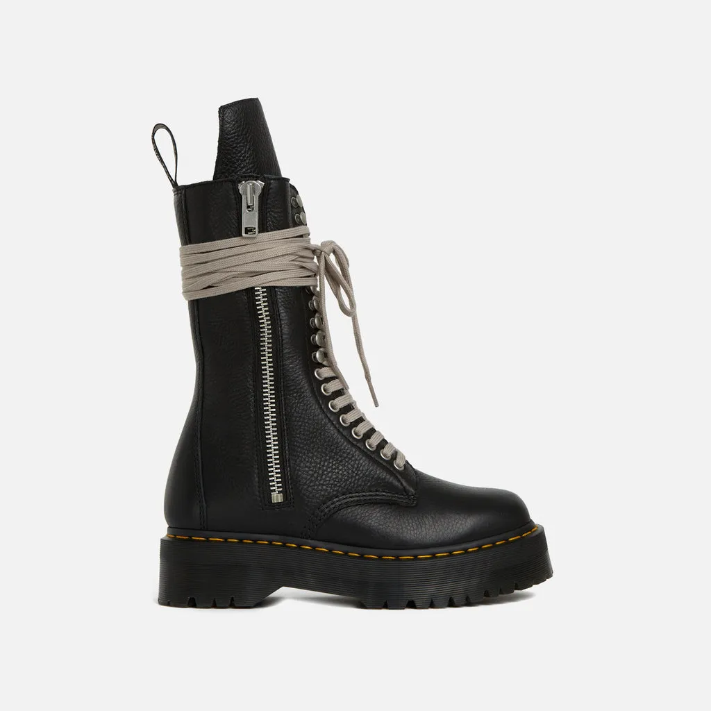 Dr. Martens     x rick owens quad sole calf length boot -