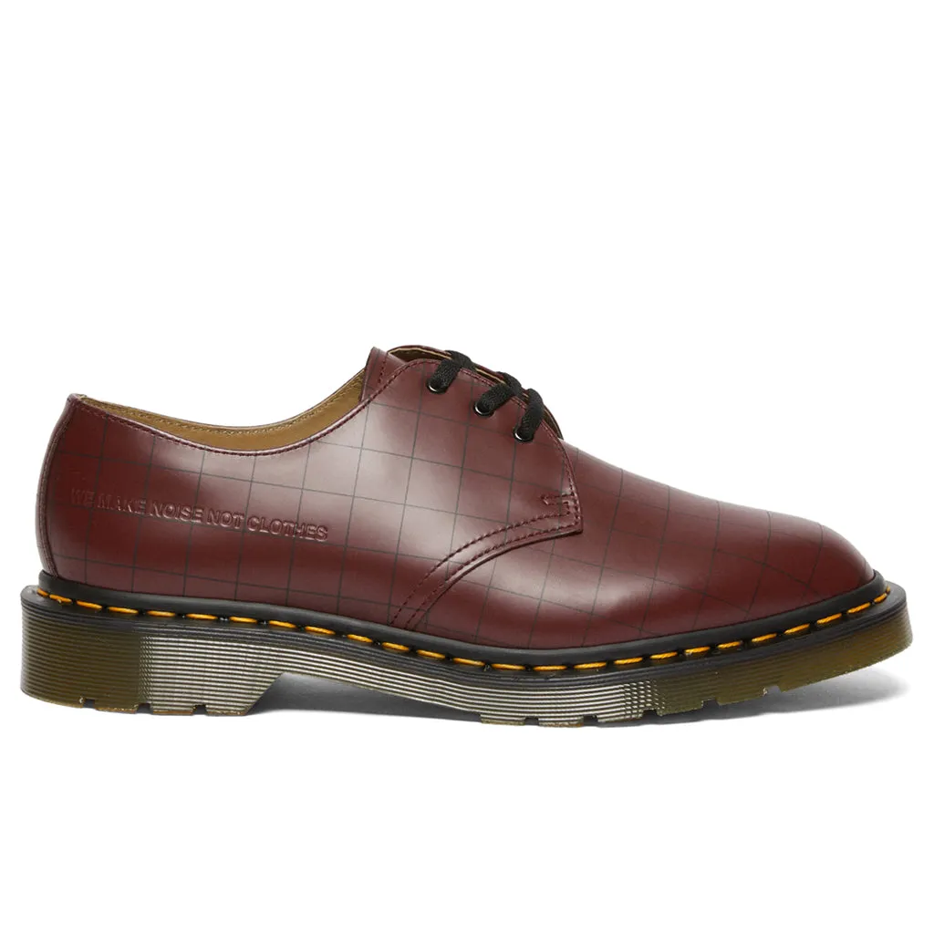 Dr. Martens x Undercover 1461 Check Smooth - Cherry Red