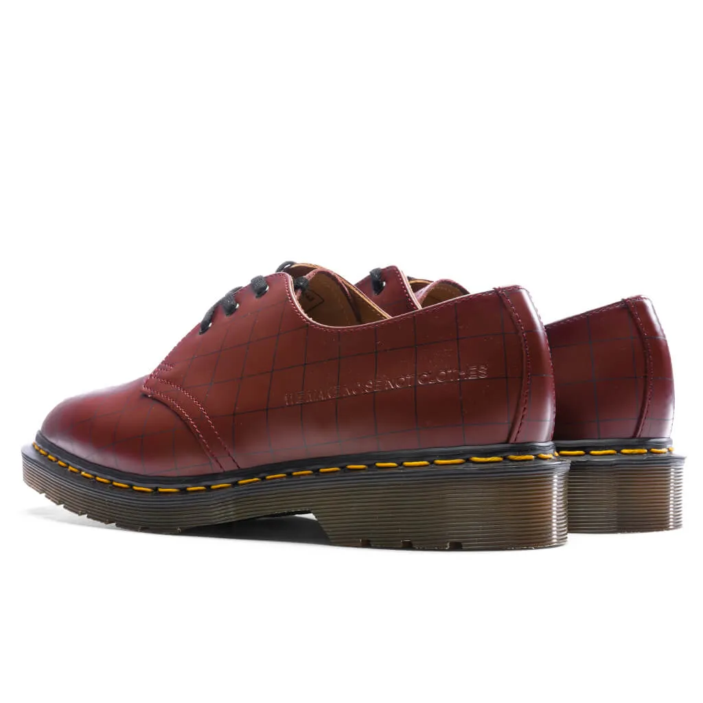 Dr. Martens x Undercover 1461 Check Smooth - Cherry Red