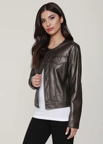 Faux Leather Jacket