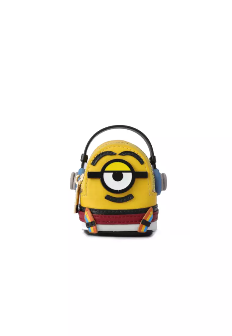 FION Minions Leather Nano Crossbody & Shoulder Handbag - Sport Wear with Earphone