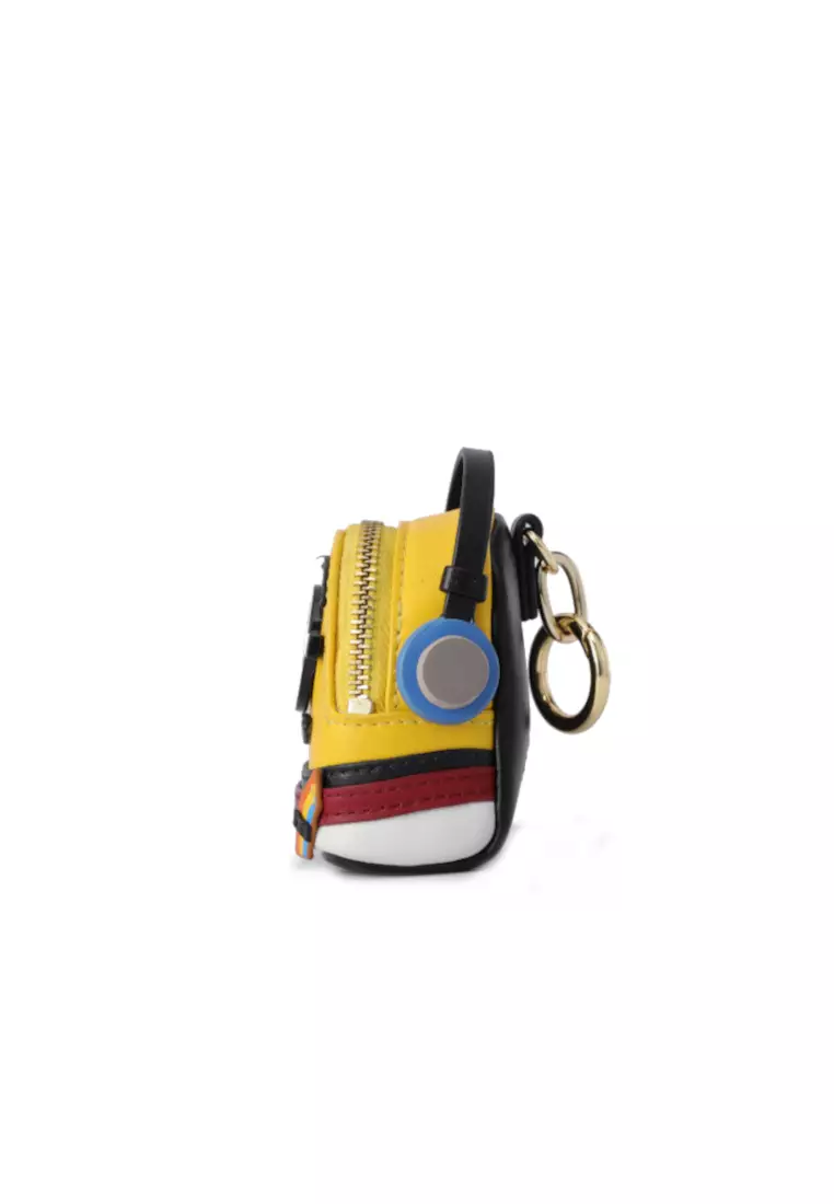 FION Minions Leather Nano Crossbody & Shoulder Handbag - Sport Wear with Earphone