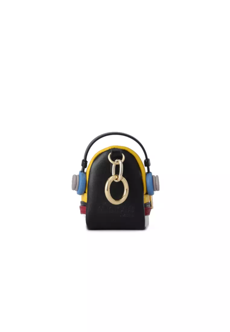 FION Minions Leather Nano Crossbody & Shoulder Handbag - Sport Wear with Earphone