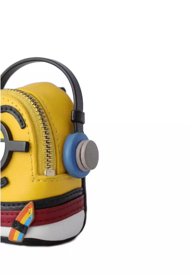 FION Minions Leather Nano Crossbody & Shoulder Handbag - Sport Wear with Earphone