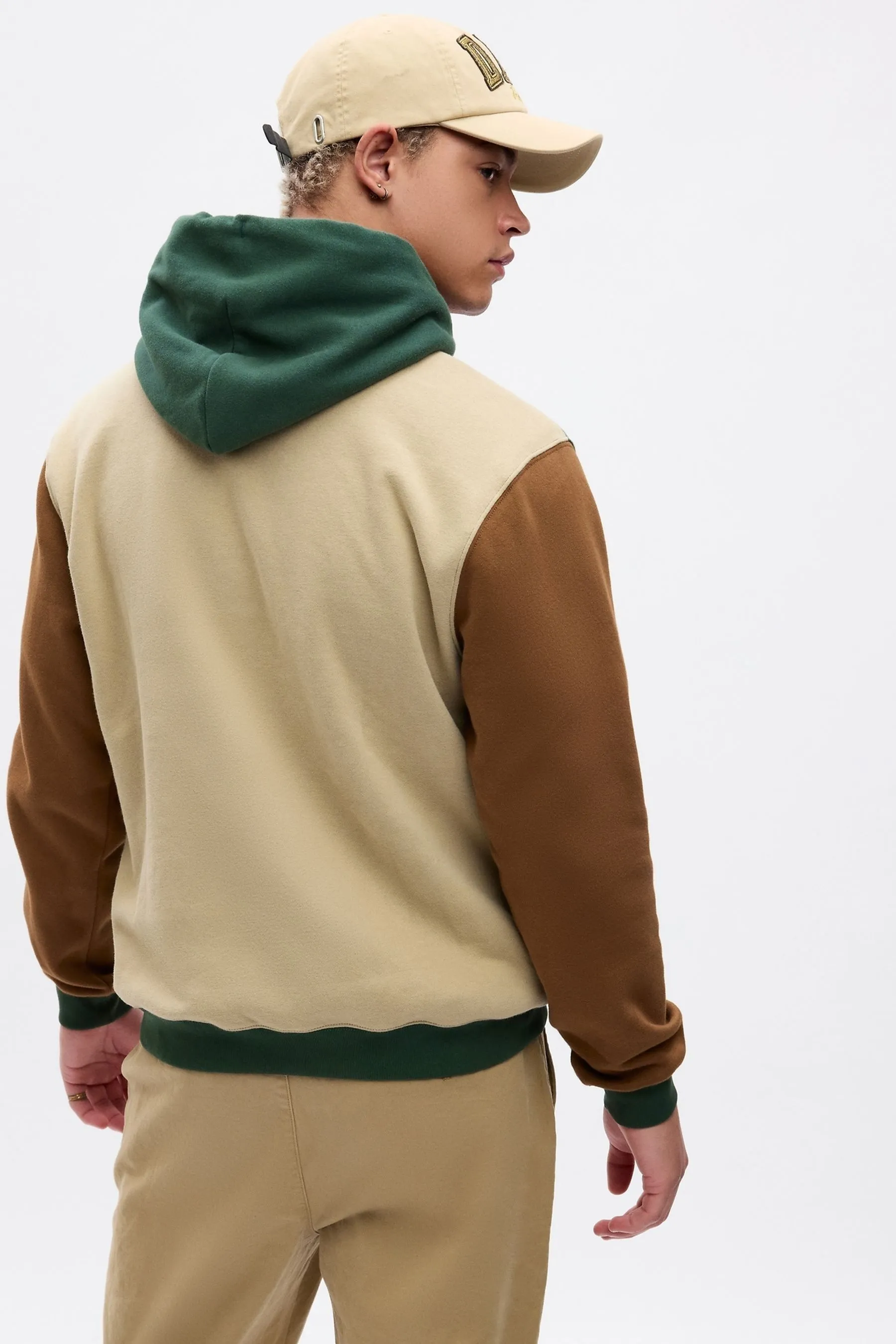 Green and Brown Dapper Dan Logo Hoodie