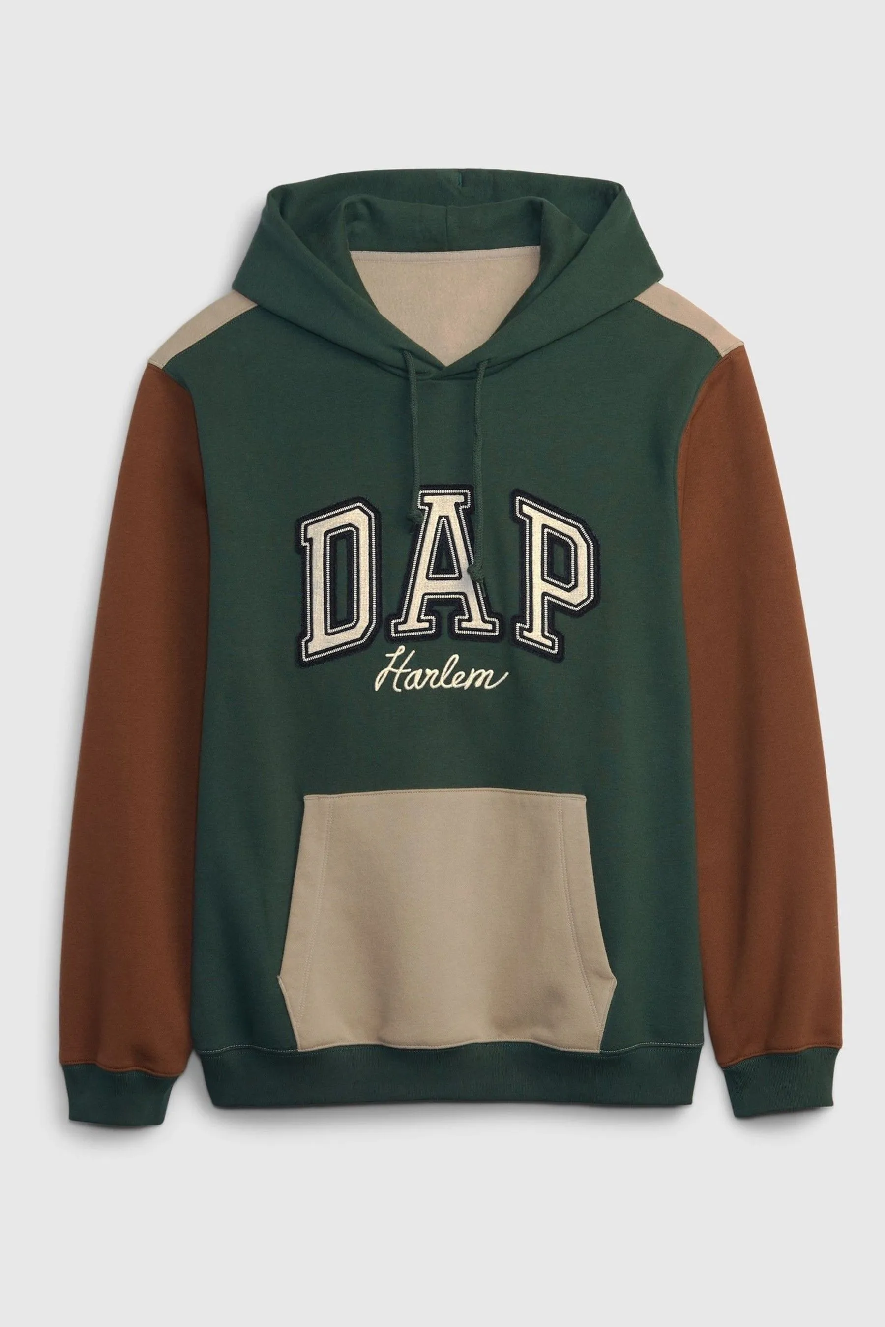 Green and Brown Dapper Dan Logo Hoodie