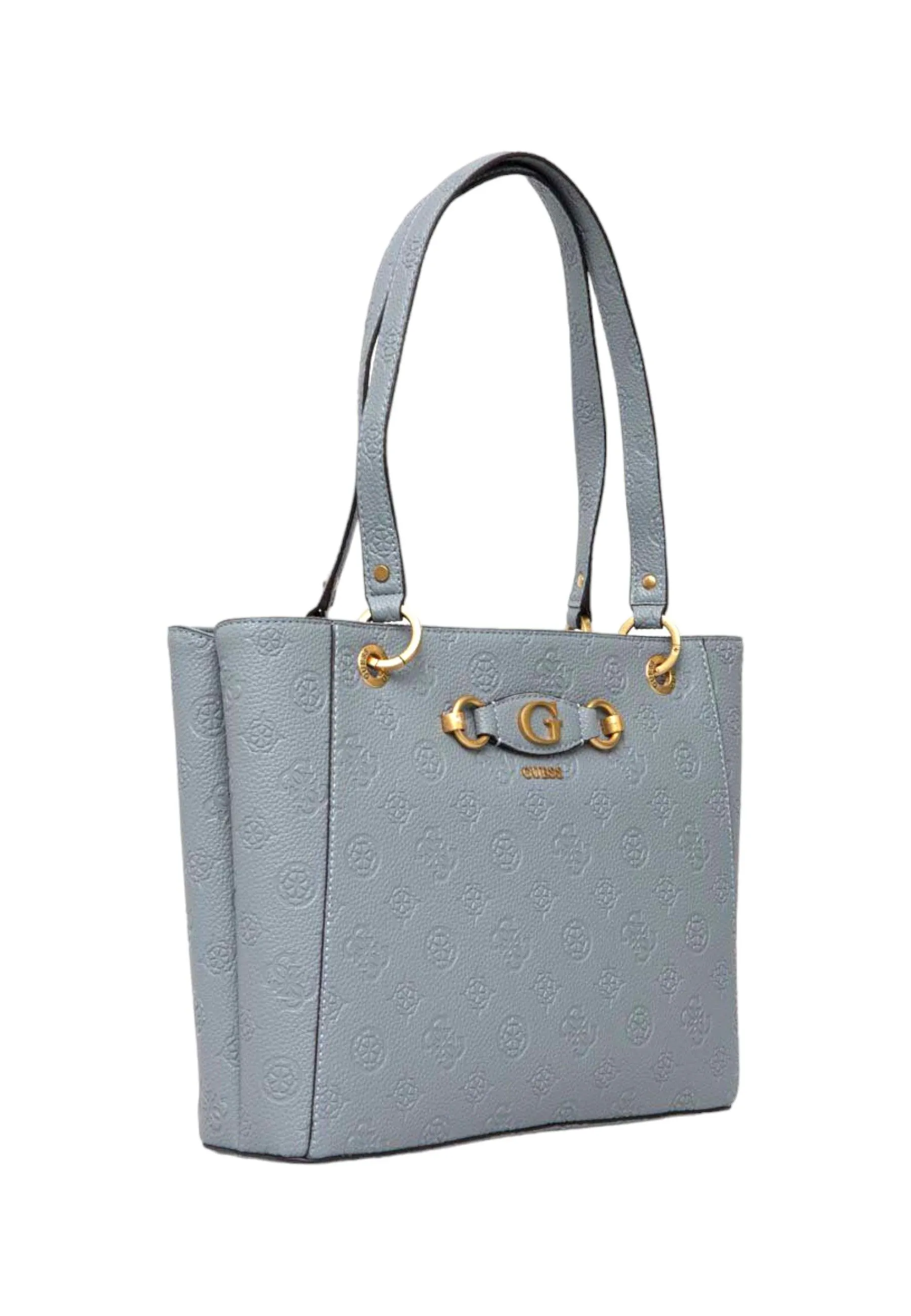 GUESS Izzy Peony Borsa Noel Tote Donna Light Denim PD920925