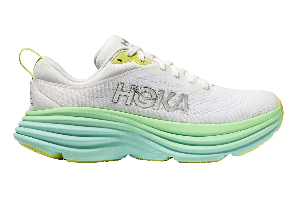 Hoka Bondi 8 B Blanc De Blanc/Sunlit Ocean Womens