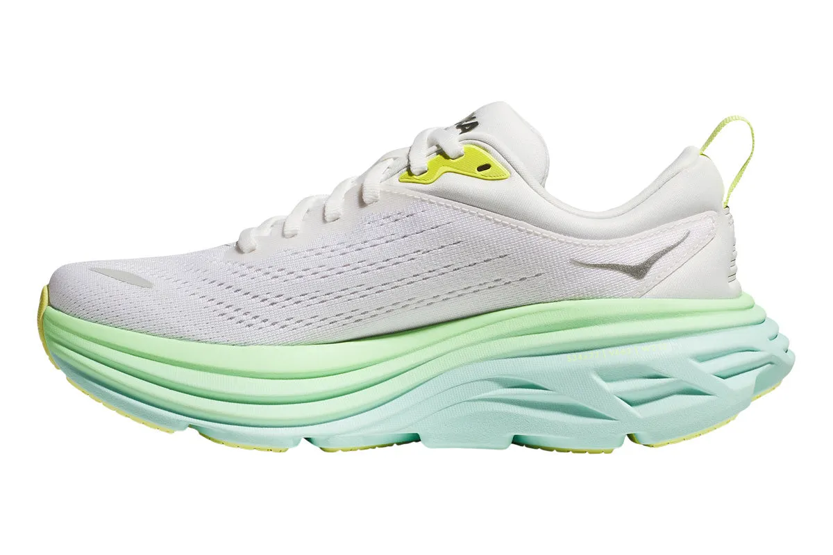 Hoka Bondi 8 B Blanc De Blanc/Sunlit Ocean Womens