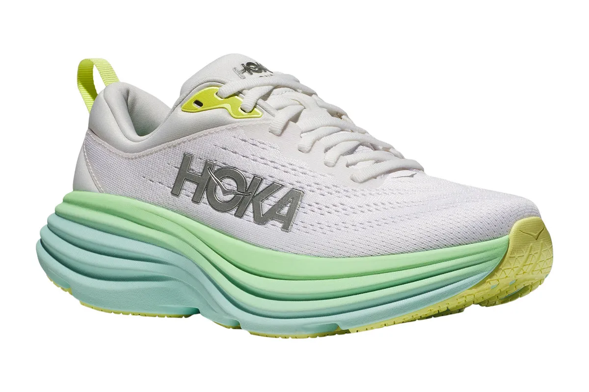 Hoka Bondi 8 B Blanc De Blanc/Sunlit Ocean Womens