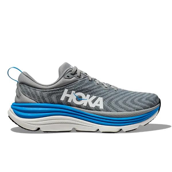 HOKA Men's Gaviota 5 Wide Limestone/Blue