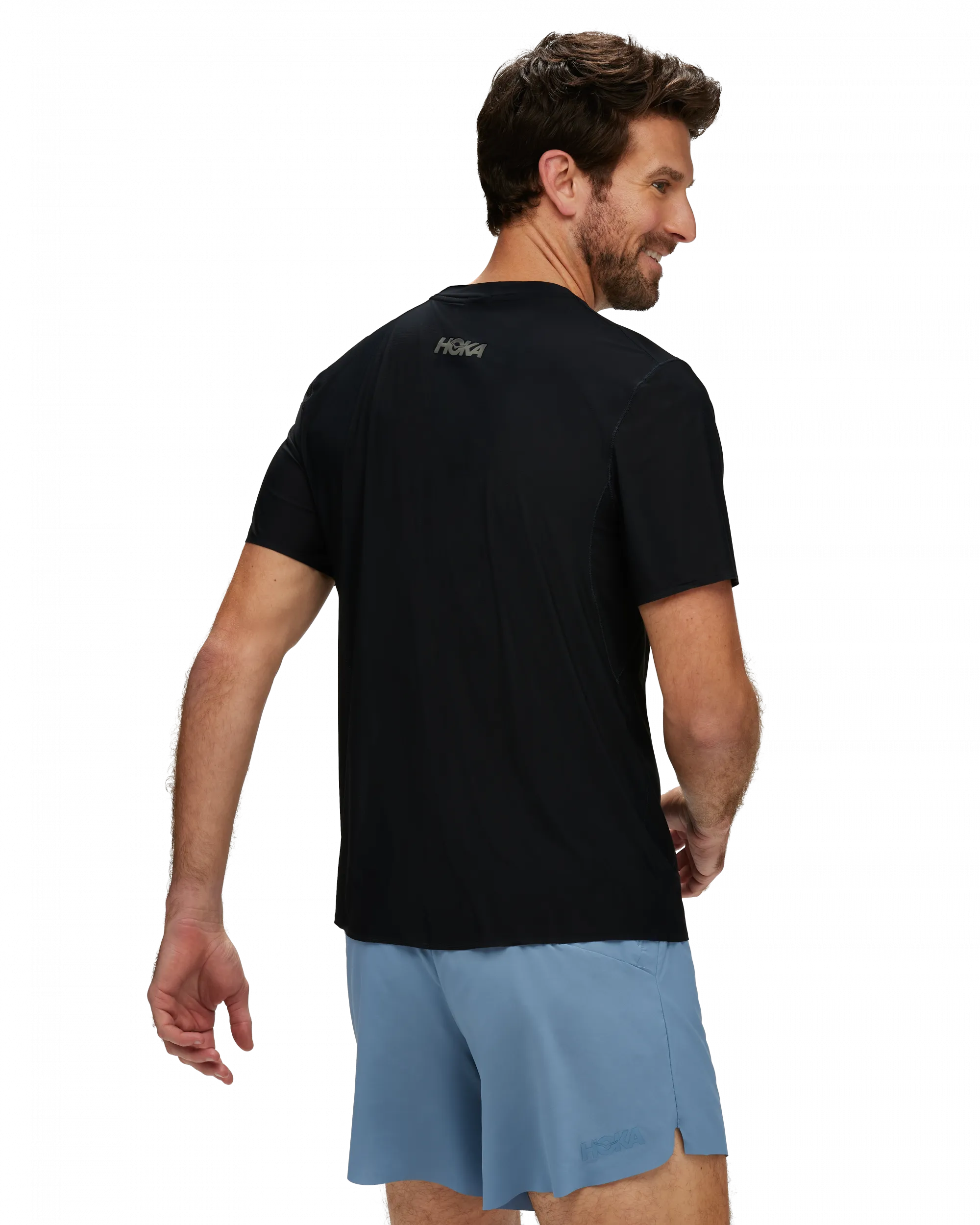 Hoka Men's Airolite Run Short Sleeve Black | Buy Hoka Men's Airolite Run Short Sleeve Black here | Outnorth