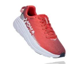 Hoka Womens Rincon 2- Hot Coral/White