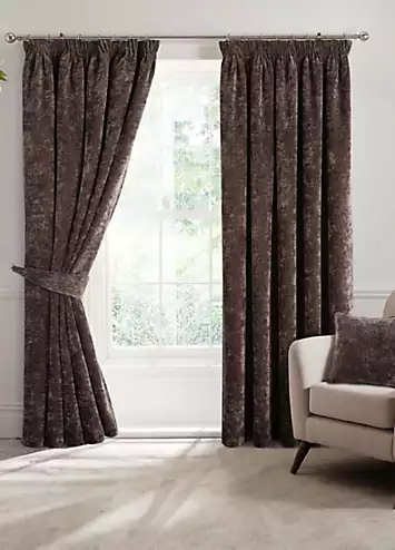 Home Curtains Camden Heavyweight Chenille Blackout Lined Pencil Pleat Curtains | Kaleidoscope