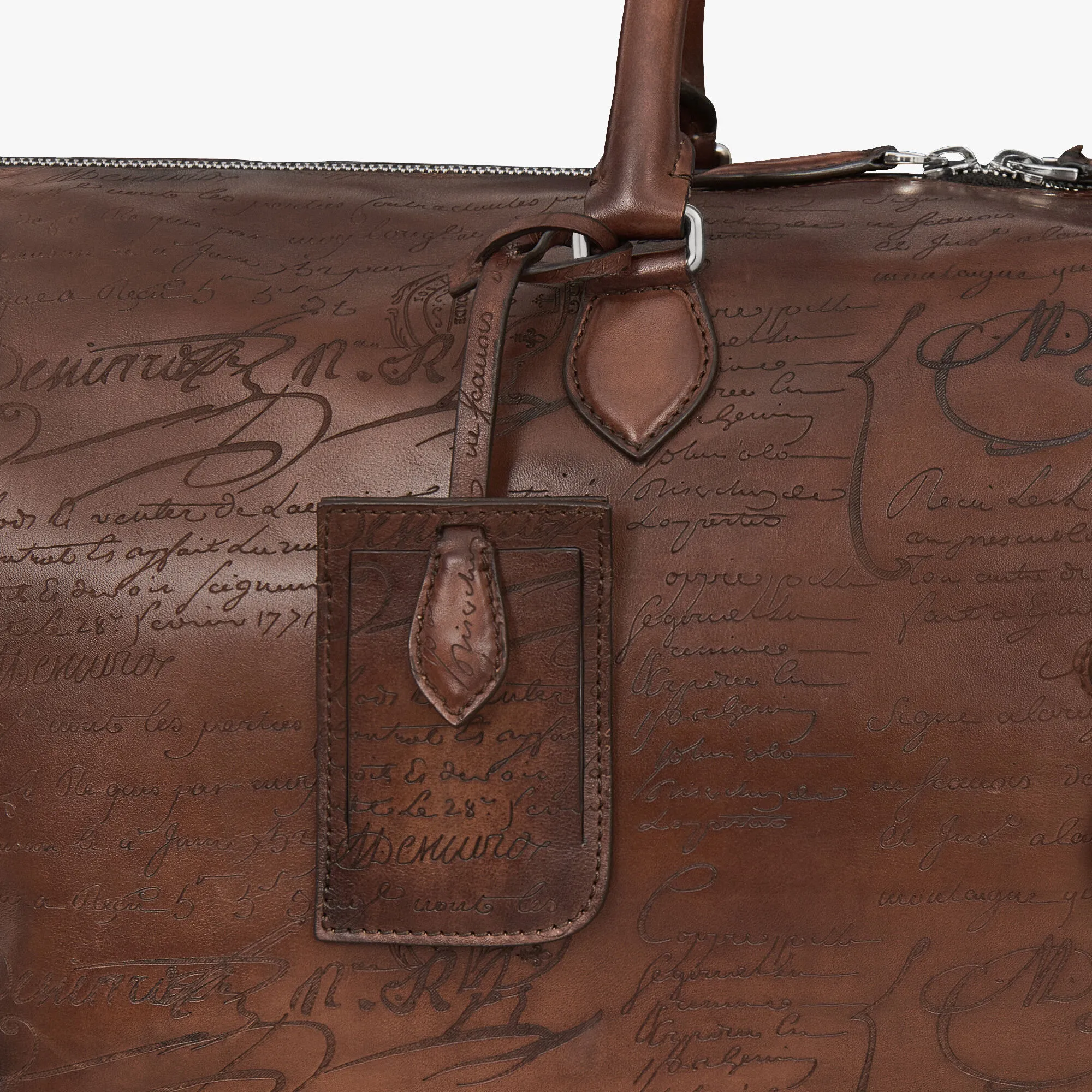 Jour Off MM Scritto Leather Travel Bag