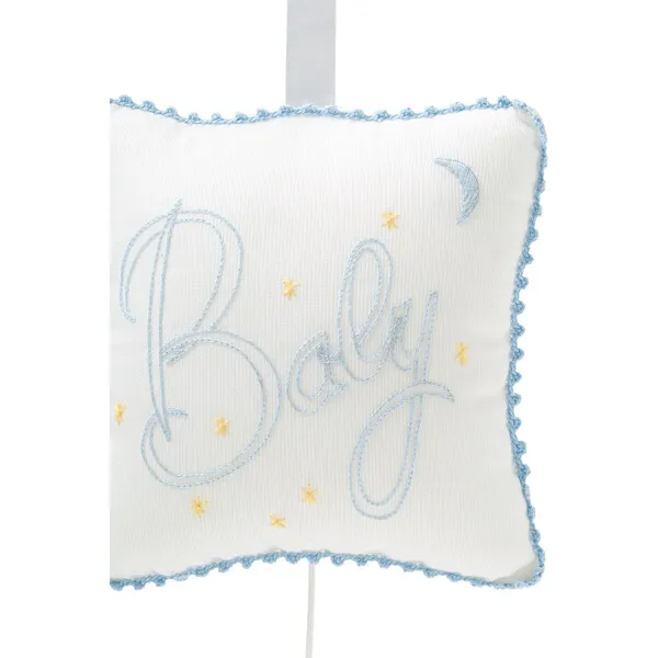 Kissy Kissy Boys Christening Musical Pillow, Blue