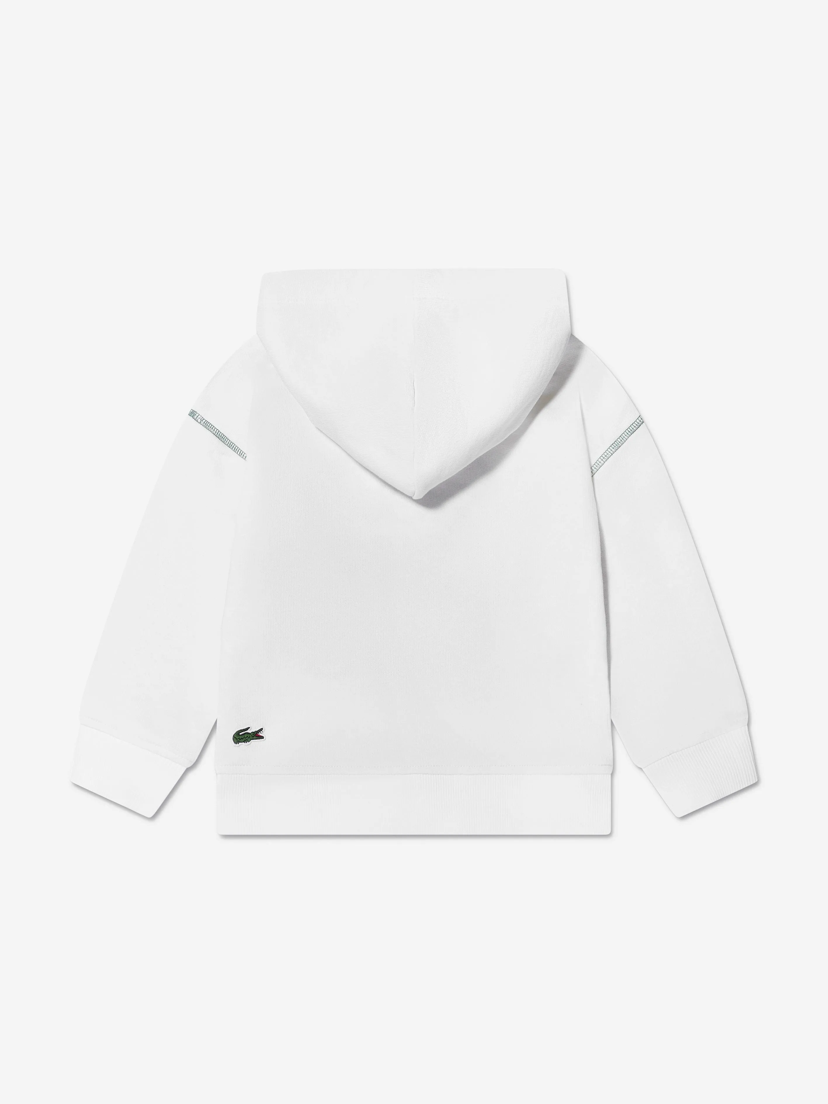 Lacoste Boys Roland Garros Hoodie in Ivory