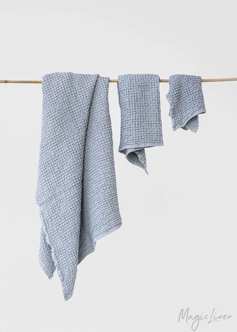 Magic Linen - Waffle Towels in Cinnamon, Light Grey, Dark Grey, or Beige